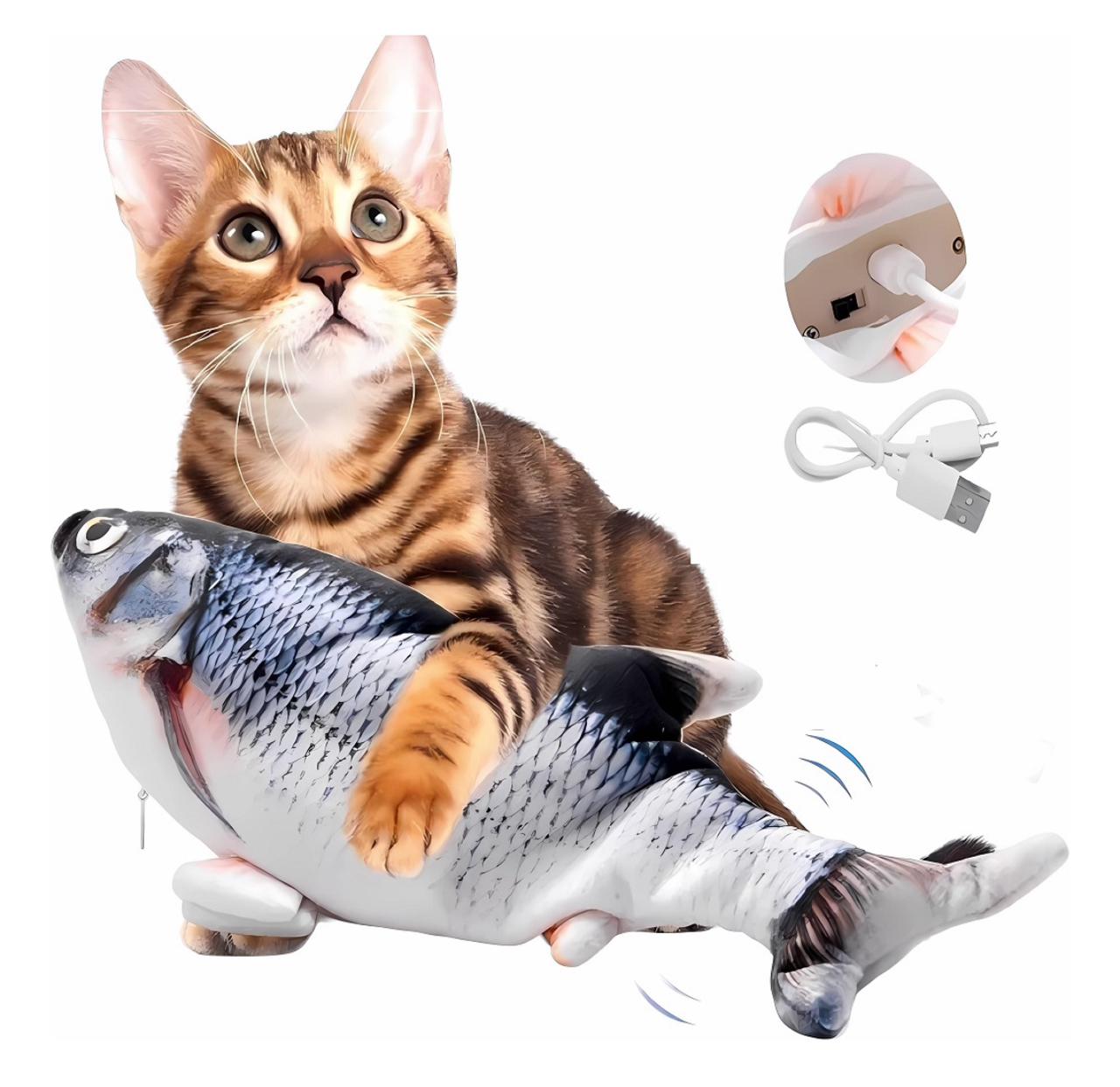 Pez que se Mueve: Juguete Interactivo para Gatos